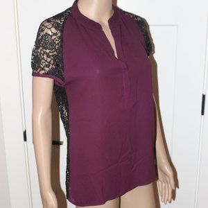 Nordstrom Ro & De Anthropology Lace Back Top - Size Medium